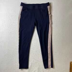 G-Star Raw D-Staq Stripe SW Pant WMN Navy Blue Pink Side Stripe Trousers Size M